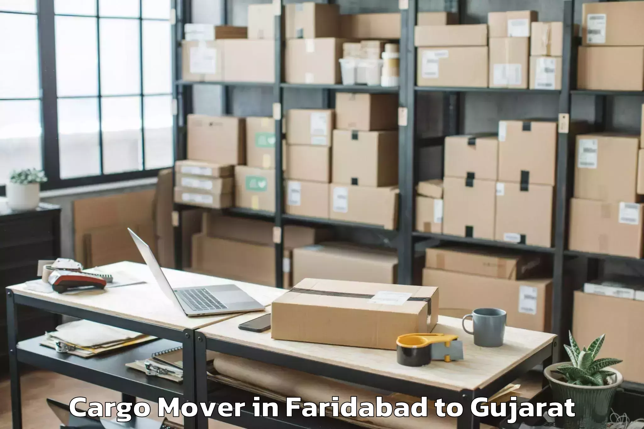 Efficient Faridabad to Tilakwada Cargo Mover